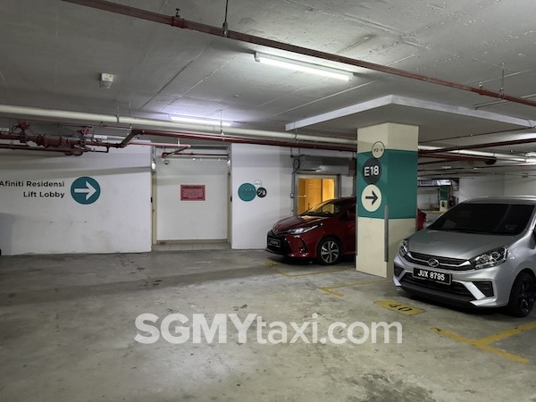 Afiniti Residences Parking Location