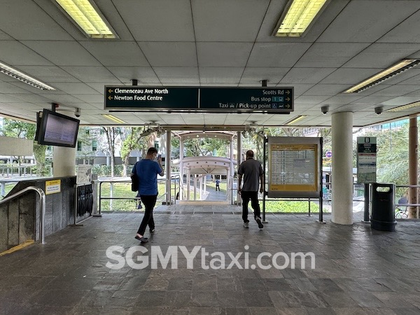 MRT exit to find CW5 Bus from SIngapore to JB