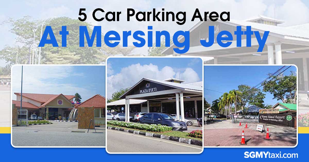 Secure And Convenient Car Parking Areas Near Mersing Jetty.