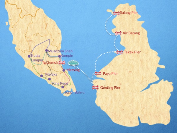 Cataferry To Tioman Route