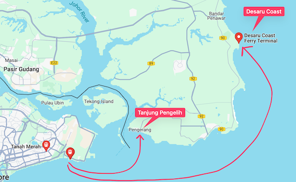 Desaru Coast Ferry Routes