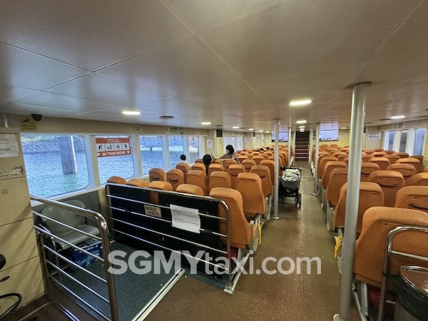Ferry From Tanah Merah Terminal to Desaru Coast aircon seats
