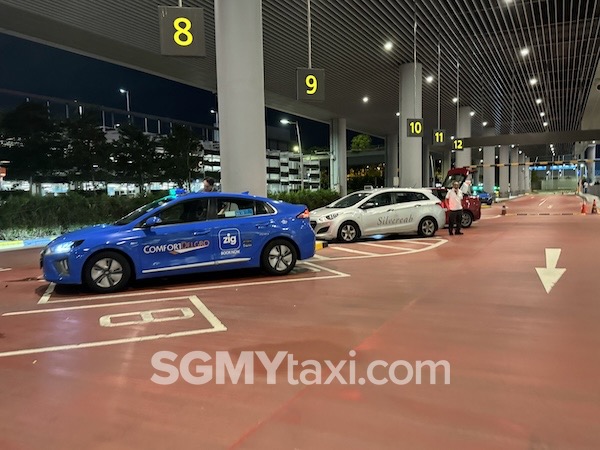 Taxi at Changi Terminal 1