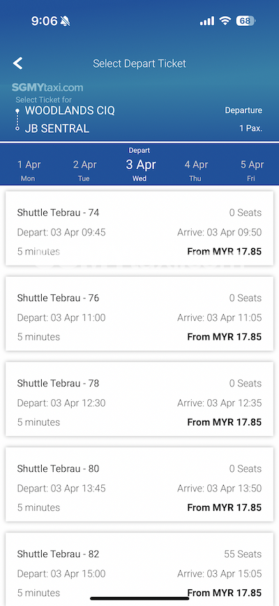 KTM KITS ticketing mobile app schedule 