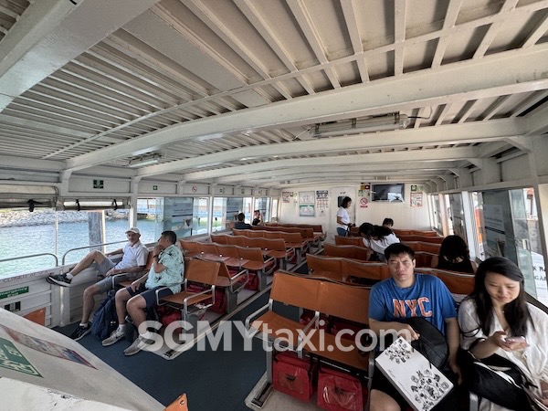 Singapore to Desaru Ferry ourdoor Seats