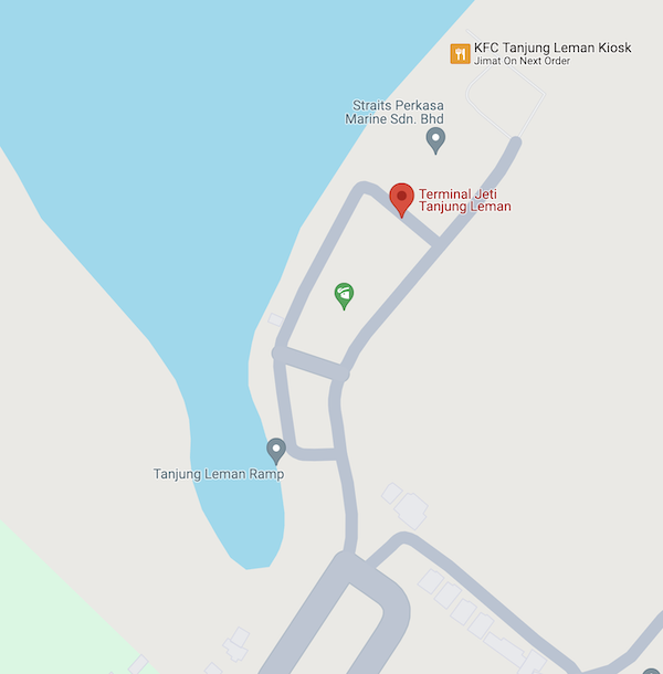 Tanjung Leman Jetty Google Map Location