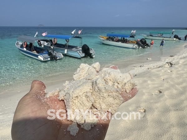 White Sand In Tulai Island Tioman