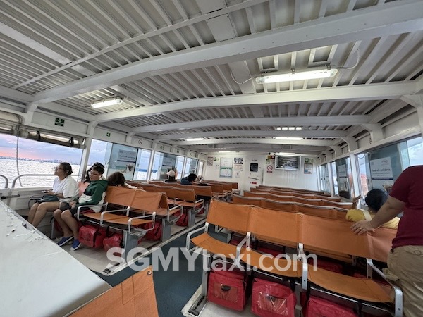 Desaru ferry to SG Tanah Merah Batamfast Ferry Outdoor Seat