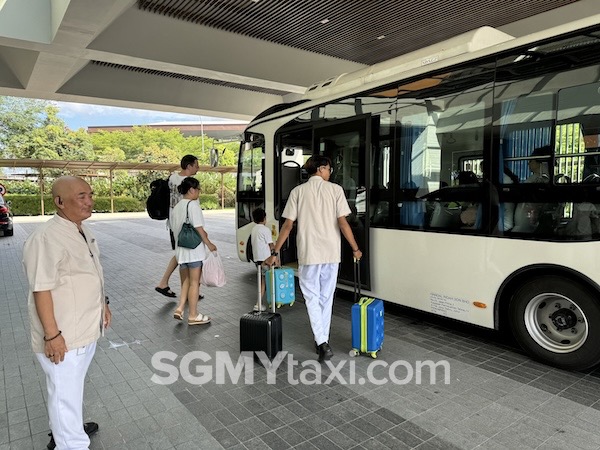 Shuttle bus Westin Resort Desaru has arrived