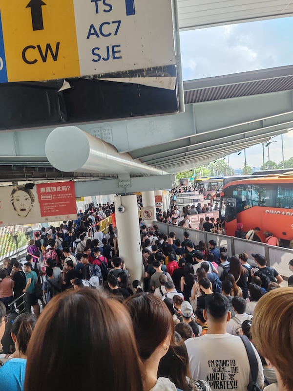 Singapore to JB bus congestion